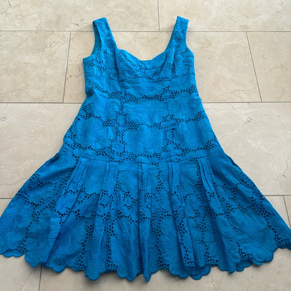 Nanette Lenore dress size 2 (could fit 4) dark turquoise
